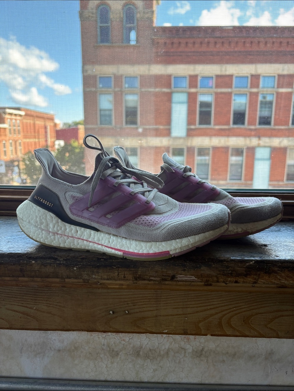 adidas ultraboost | Women's Running Sneakers — Gray & Purple